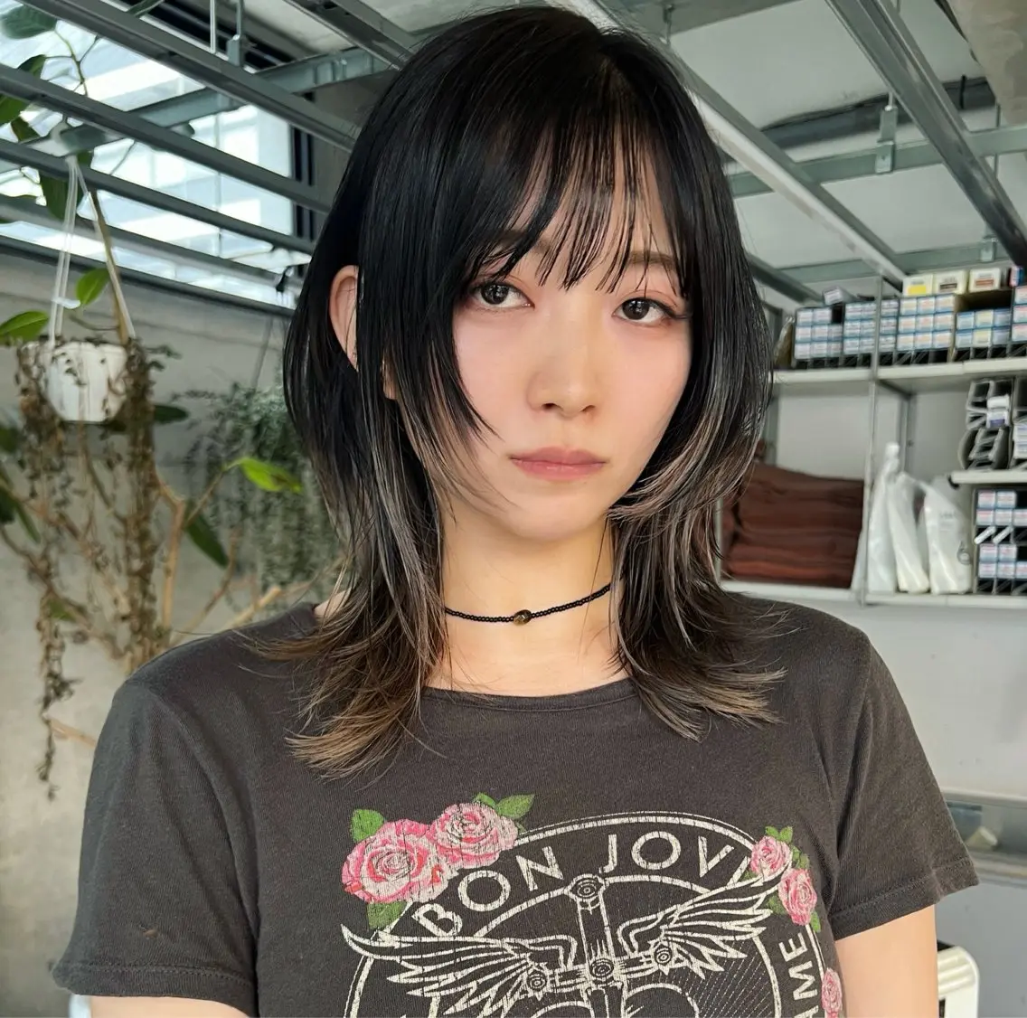 ミディアム カラー カット ヘアカラー ハッシュカット カシマハヤトのヘアスタイル
