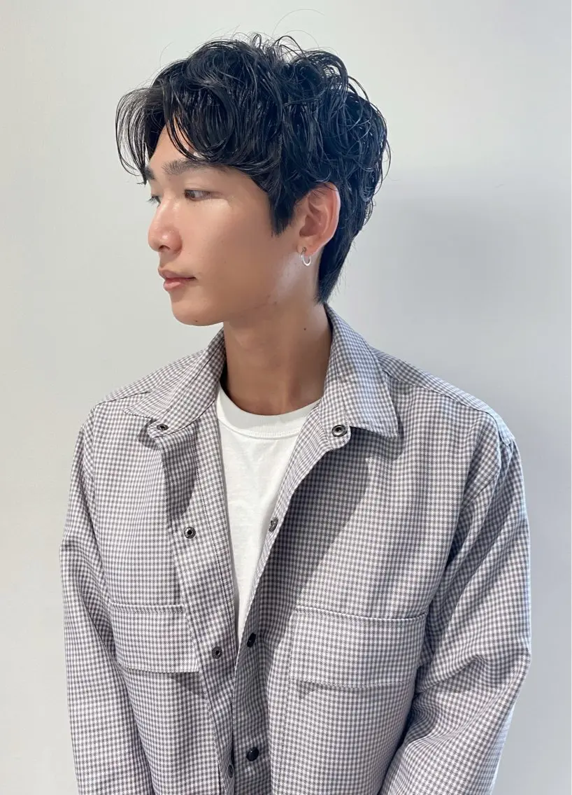 ショート カット パーマ トリートメント ミヤザキ ソウマのヘアスタイル
