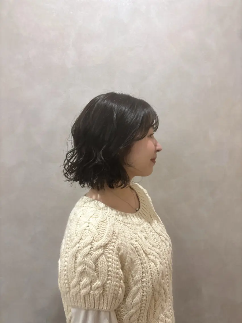 🪻カット +透明感カラー(透明感のあるアディクシーカラー、頭皮や髪の毛に優しいオーガニックカラー、白髪染め可）の写真