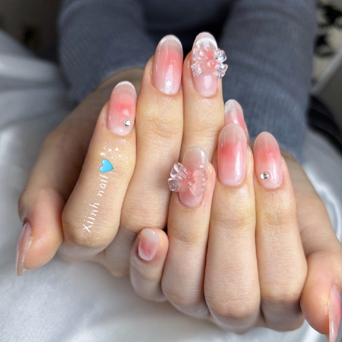 ネイル チークネイル 桜ネイル 長さ出し フットネイル ジェルネイル ハンドネイル XIINHNAIL 船橋店 馬詰ちゃんのネイルデザイン
