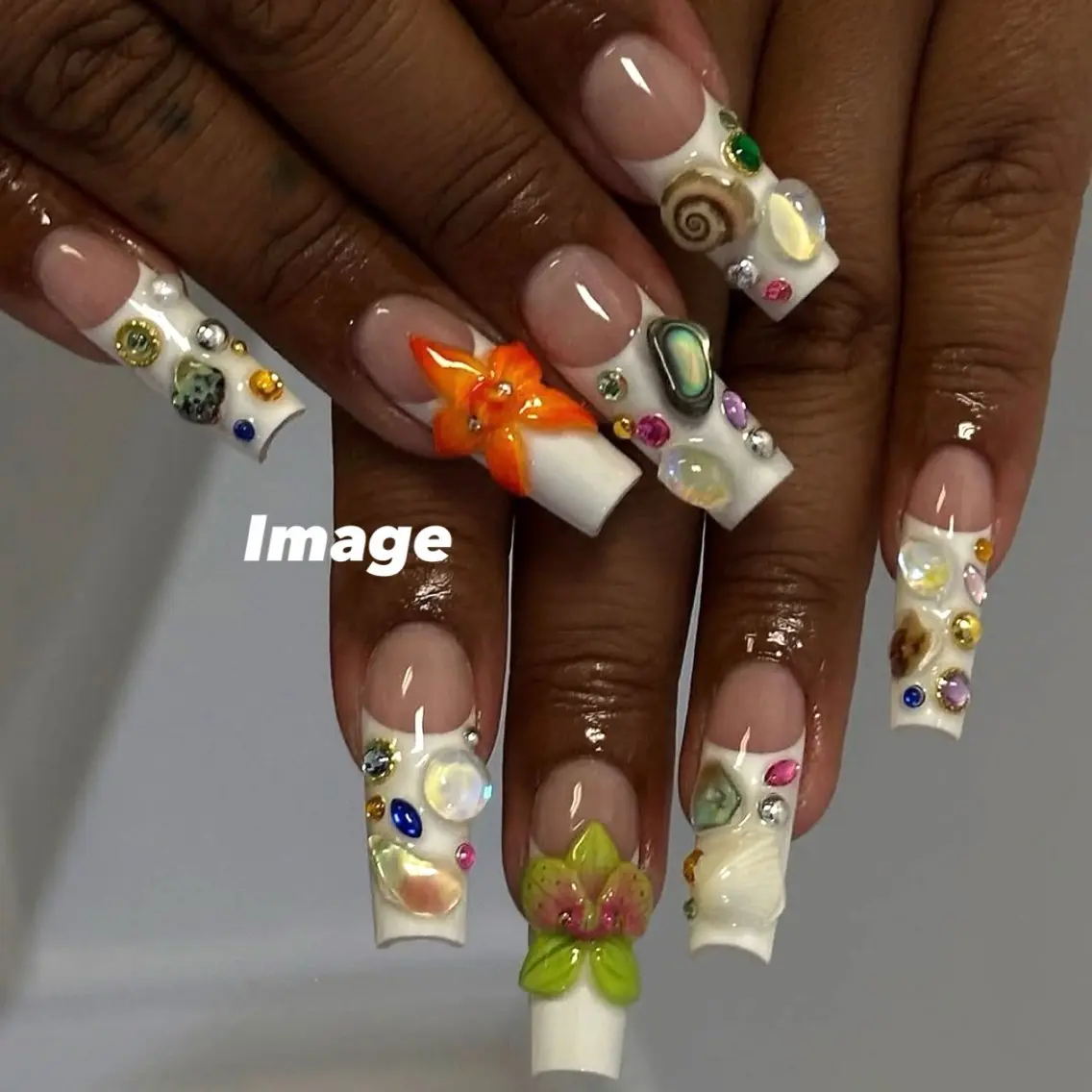ネイル ロングネイル ハンドネイル Nail salon Euphoriaのネイルデザイン