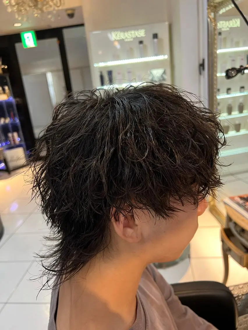 🔰平日限定🔰カット＋パーマ（波巻きパーマ）💥エリアNo.1のメンズ専門美容室💥の写真
