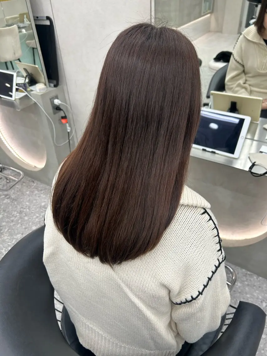 セミロング カラー ヘアアレンジ カット ヘアカラー トリートメント fumika🎀 ベージュのヘアスタイル