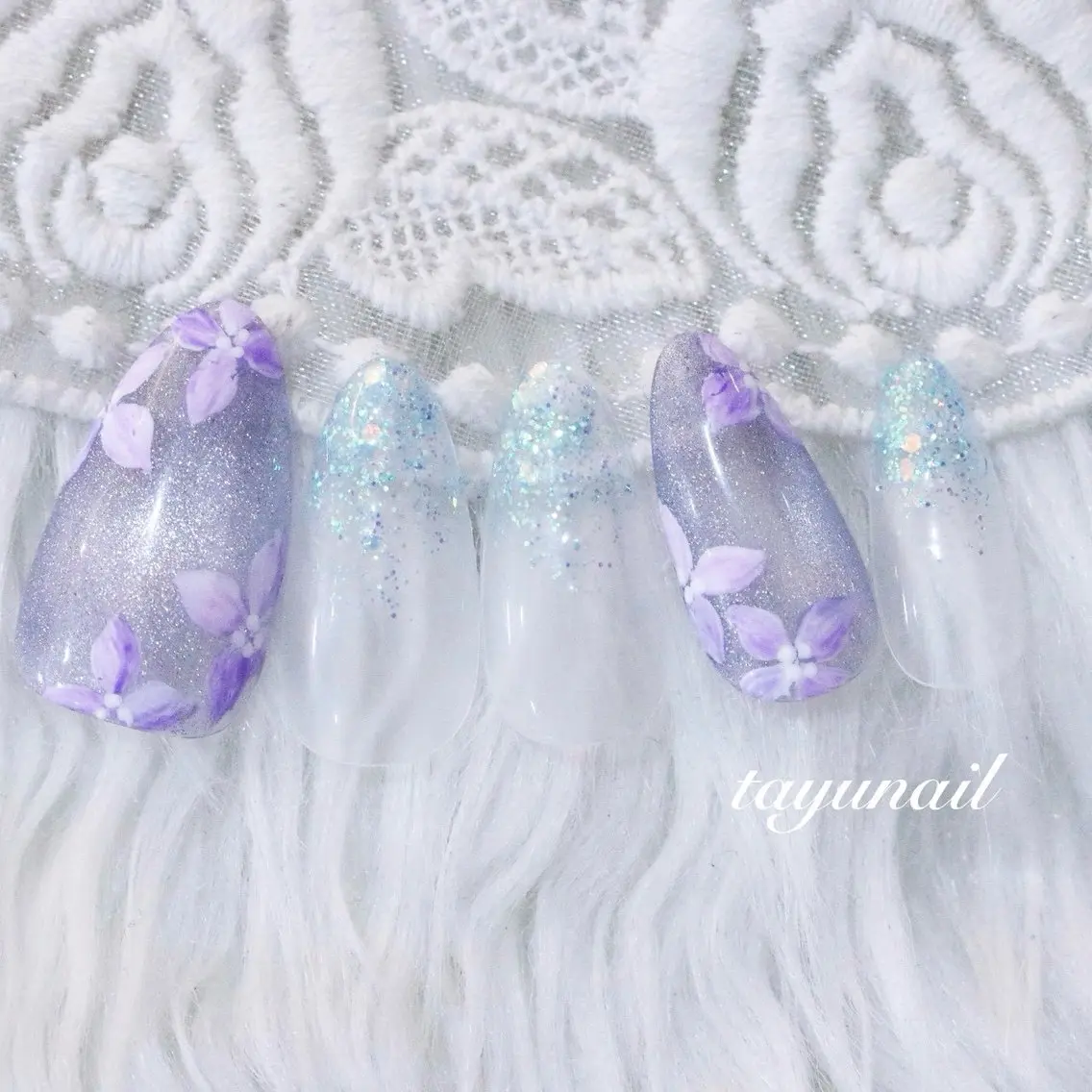 ネイル アートネイル フットネイル ジェルネイル パラジェル ハンドネイル ネイルサロン 【たゆnail】のネイルデザイン