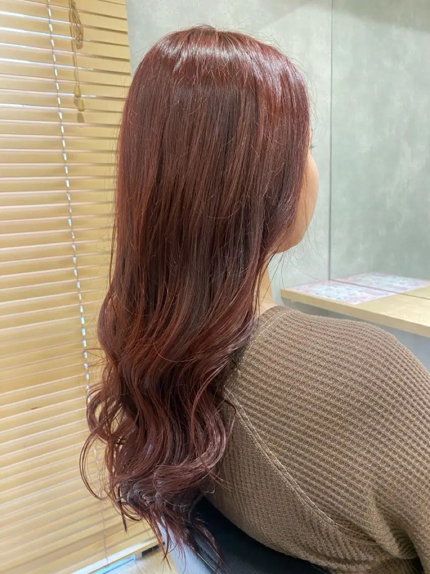 ロング カラー カット ヘアカラー トリートメント 🫧透明感カラー🫧 佐野花苗[新宿]のヘアスタイル