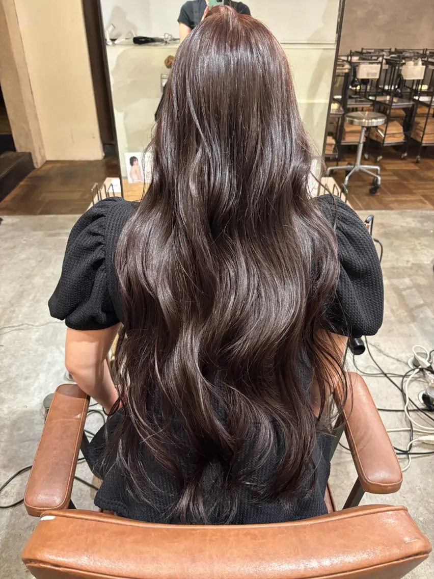 ロング 梅田/カラーモデル 風香のヘアスタイル