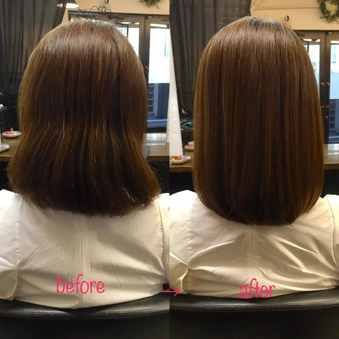ミディアム 髪質改善 縮毛矯正 トリートメント 縮毛矯正&髪質改善 MAILHAIRのヘアスタイル