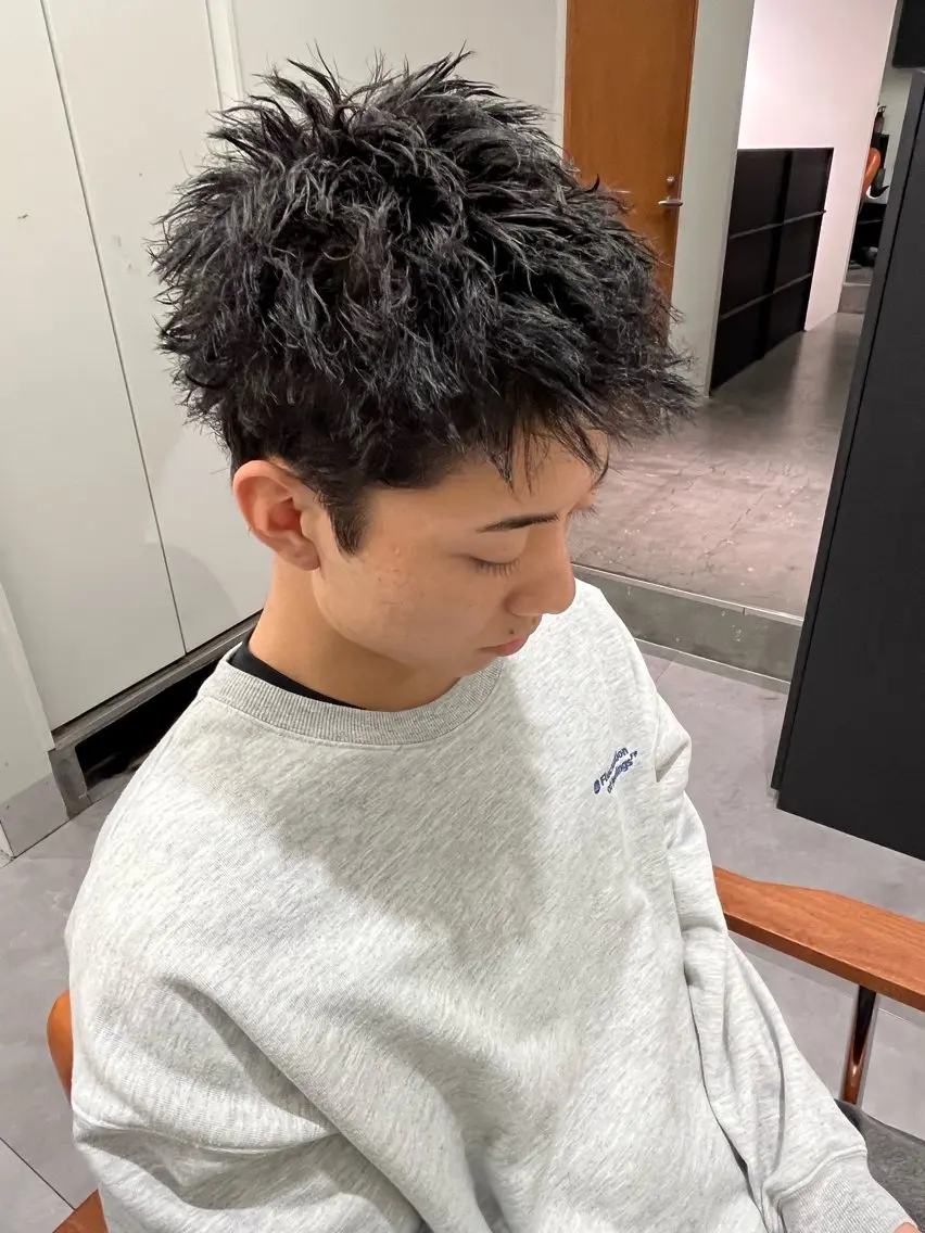 ショート パーマ メンズ スパイキーショート ショートヘア カット パーマ トリートメント 【メンズ特化】 メンズパーマ/雄斗のヘアスタイル