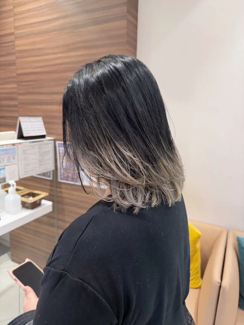 ミディアム カラー ヘアカラー トリートメント カラー特化🫧 西條 楓花のヘアスタイル