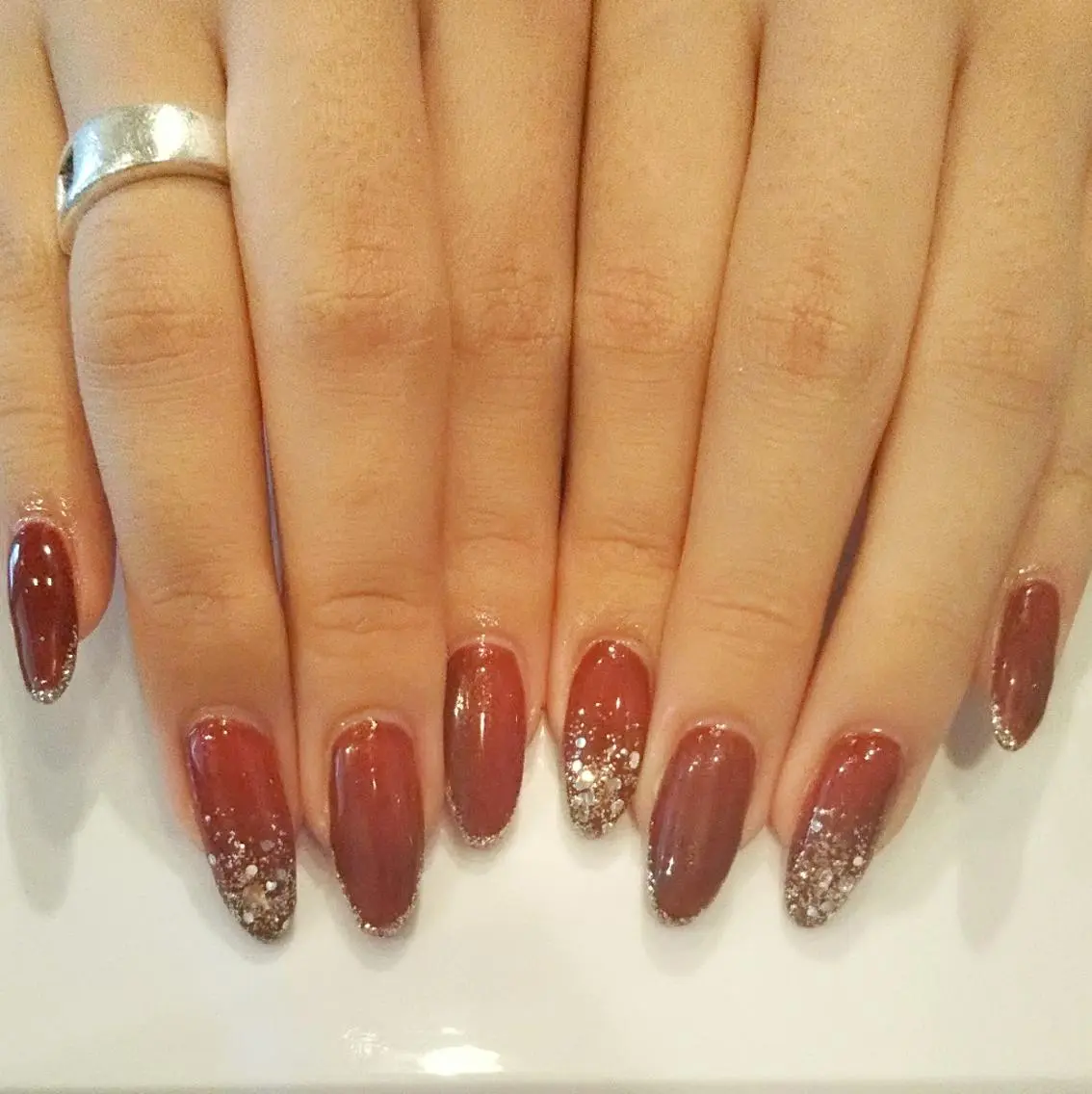 ネイル ボルドー ハンドネイル private salon mieのネイルデザイン