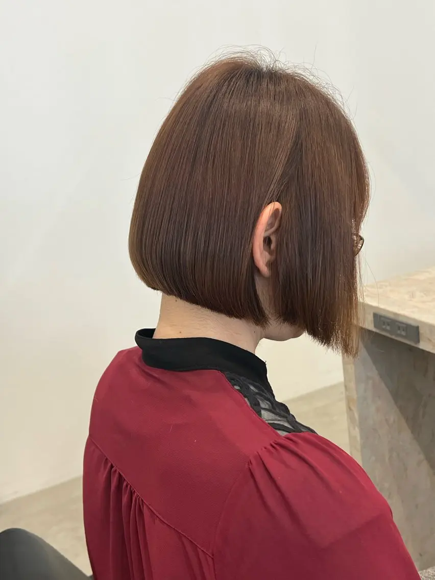 ショート ワンレンボブ ボブ 小松崎 翔太のヘアスタイル