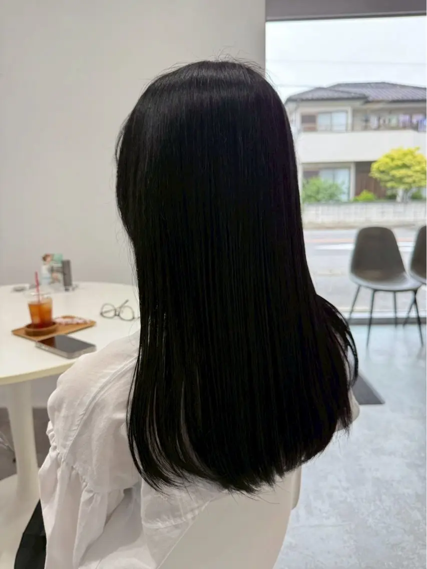 質感再整カラー🩵#髪質改善の写真