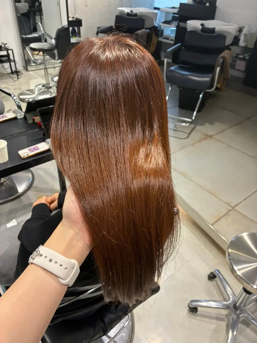 セミロング カラー ヘアアレンジ ヘアカラー トリートメント 🦋似合わせカラー 艶髪🦋Rinaのヘアスタイル