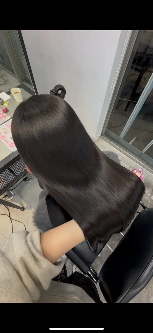 ロング カラー 縮毛矯正 トリートメント ダメージレス艶髪 🦋MISAKI🦋のヘアスタイル