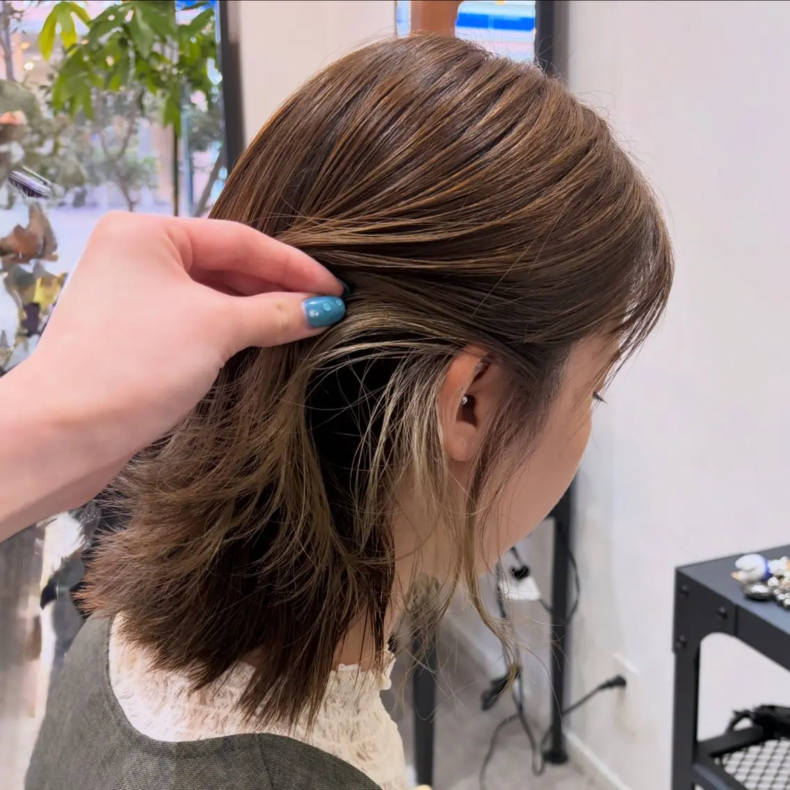 🫧ワンカラー＋イヤリングカラー(ホイル1.2枚)の写真