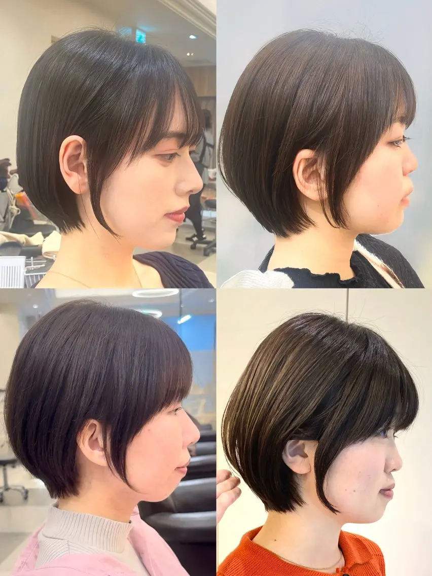 ショート 【ショート/ボブ 丸みショート】深萱のヘアスタイル