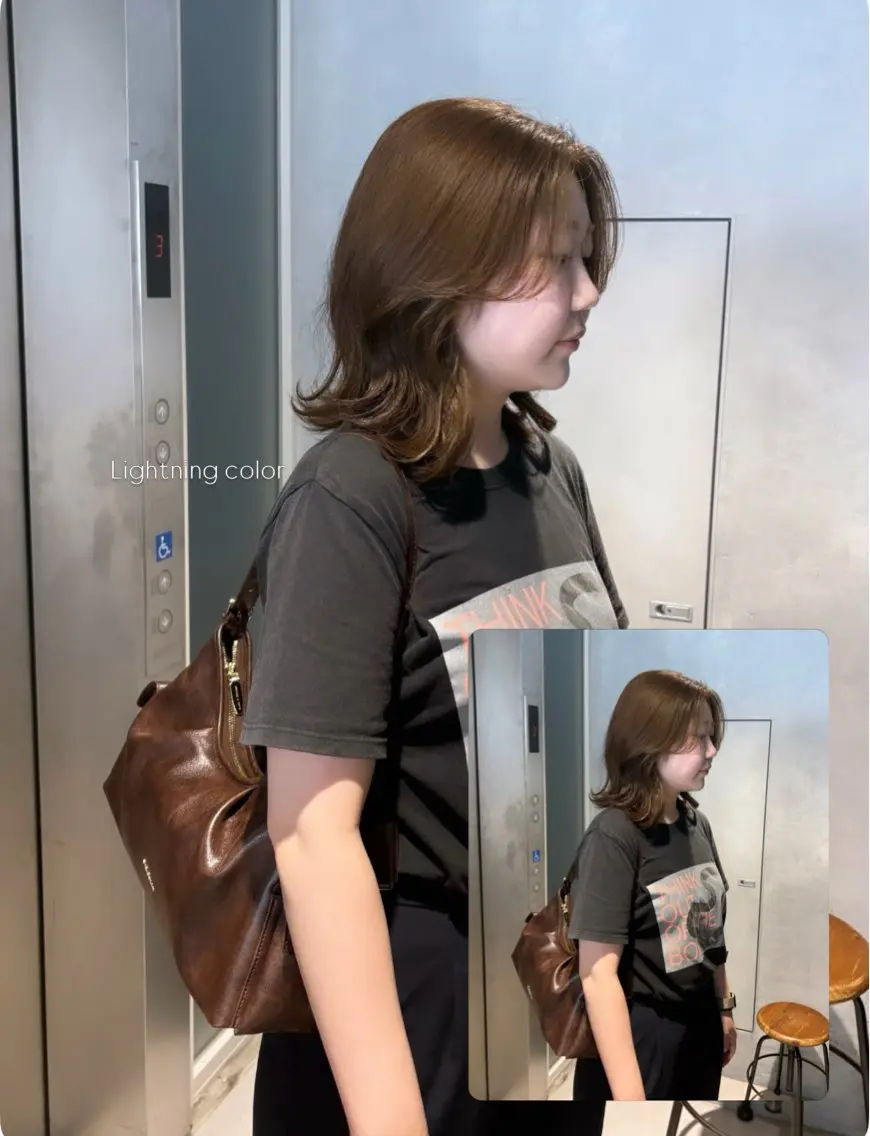 ミディアム カラー カット ヘアカラー マンツーマン半個室 tamuraのヘアスタイル