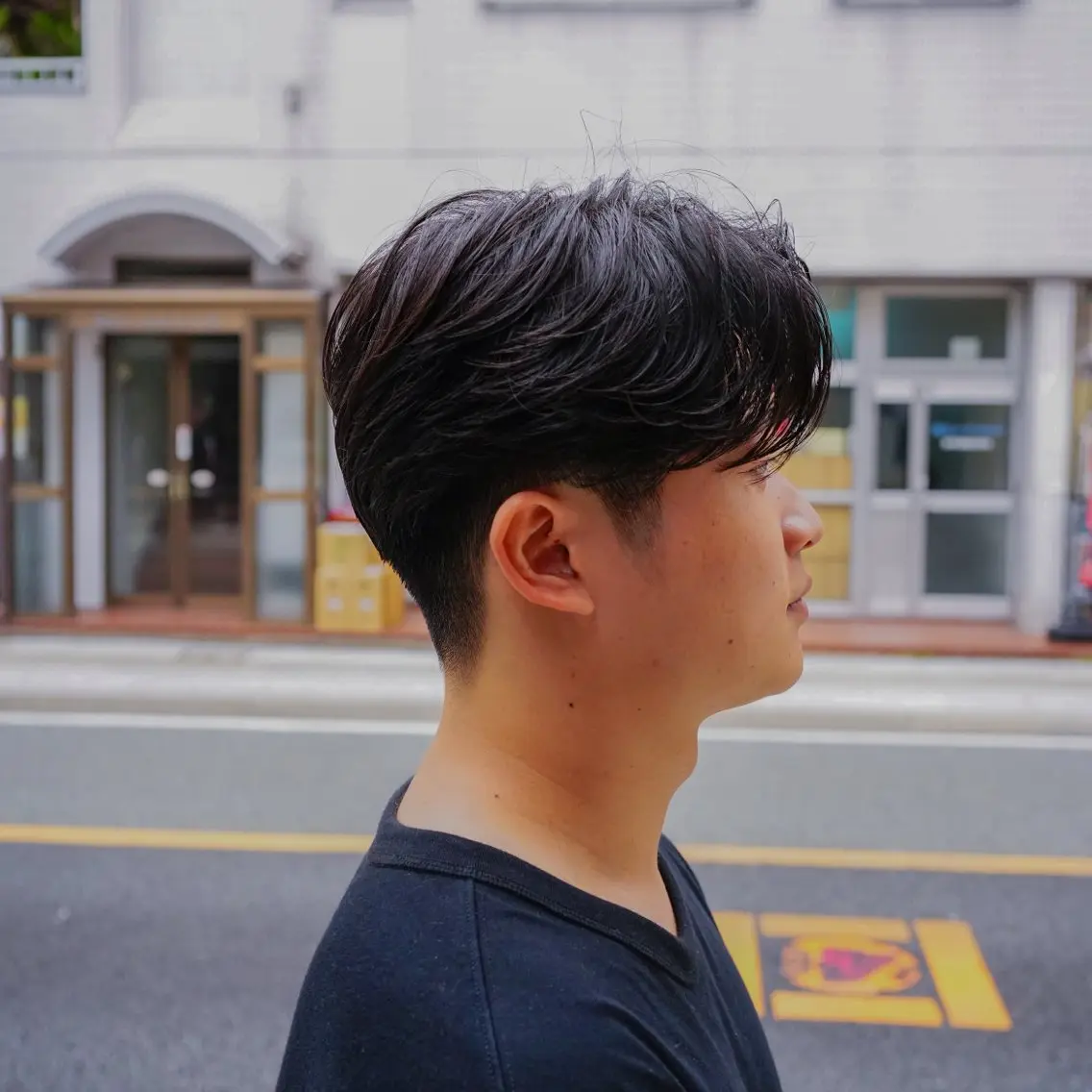 ミディアム パーマ メンズ カット パーマ メンズパーマ 赤司 泰樹のヘアスタイル