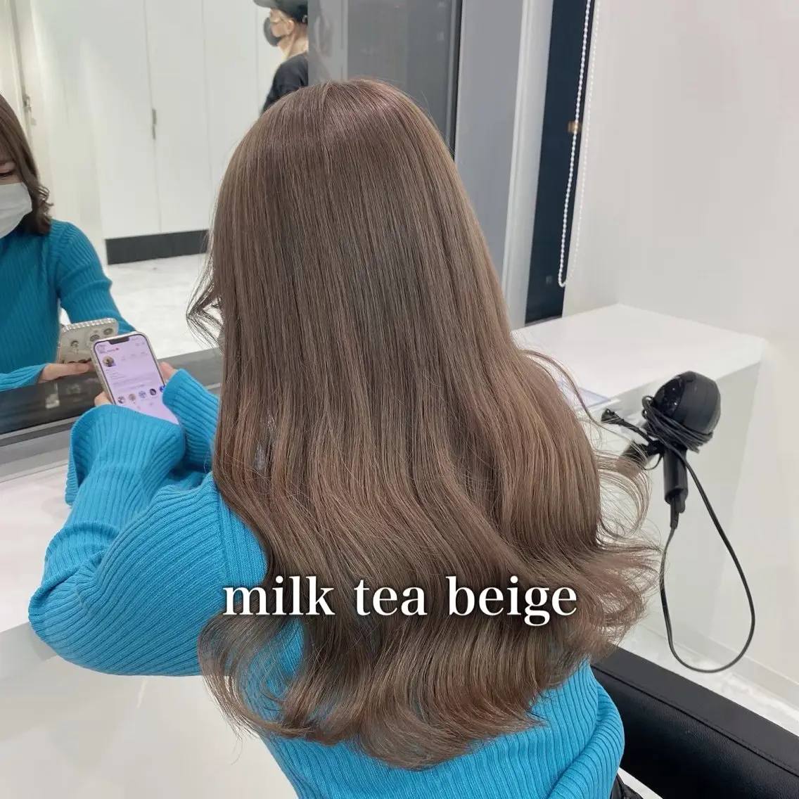 カラー ベージュカラー ミルクティーベージュ 🩶透明感ダブル カラー🩶 maoのヘアスタイル