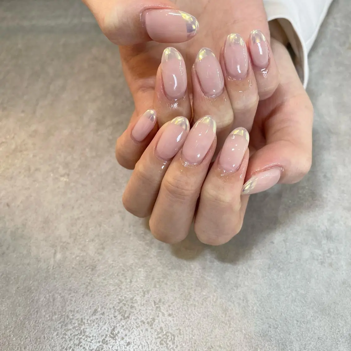 ネイル オーロラネイル ピンク Nail Salon Gummi.のネイルデザイン