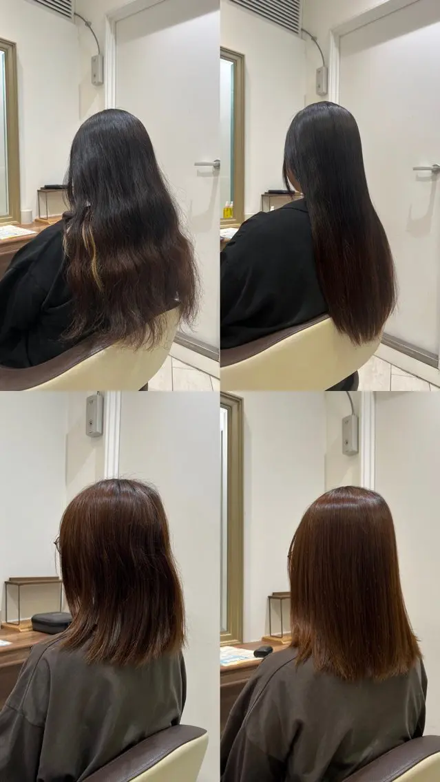 🌀梅雨の湿度対策🌀しっかり癖を伸ばして美髪へ🪿縮毛矯正➕カット✂️の写真