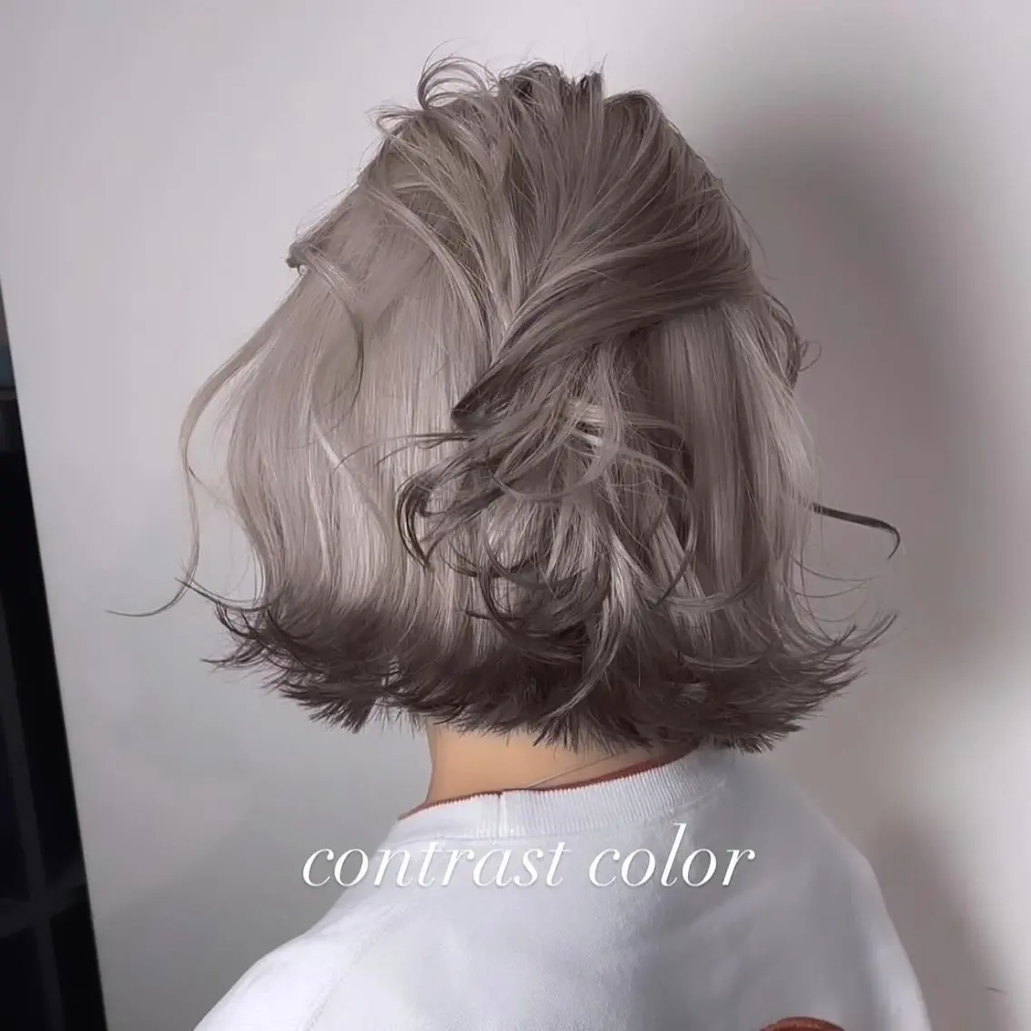 ミディアム カラー カット ヘアカラー トリートメント ヘアセット 💜ハイトーン💛 マジカルかいちゃんのヘアスタイル