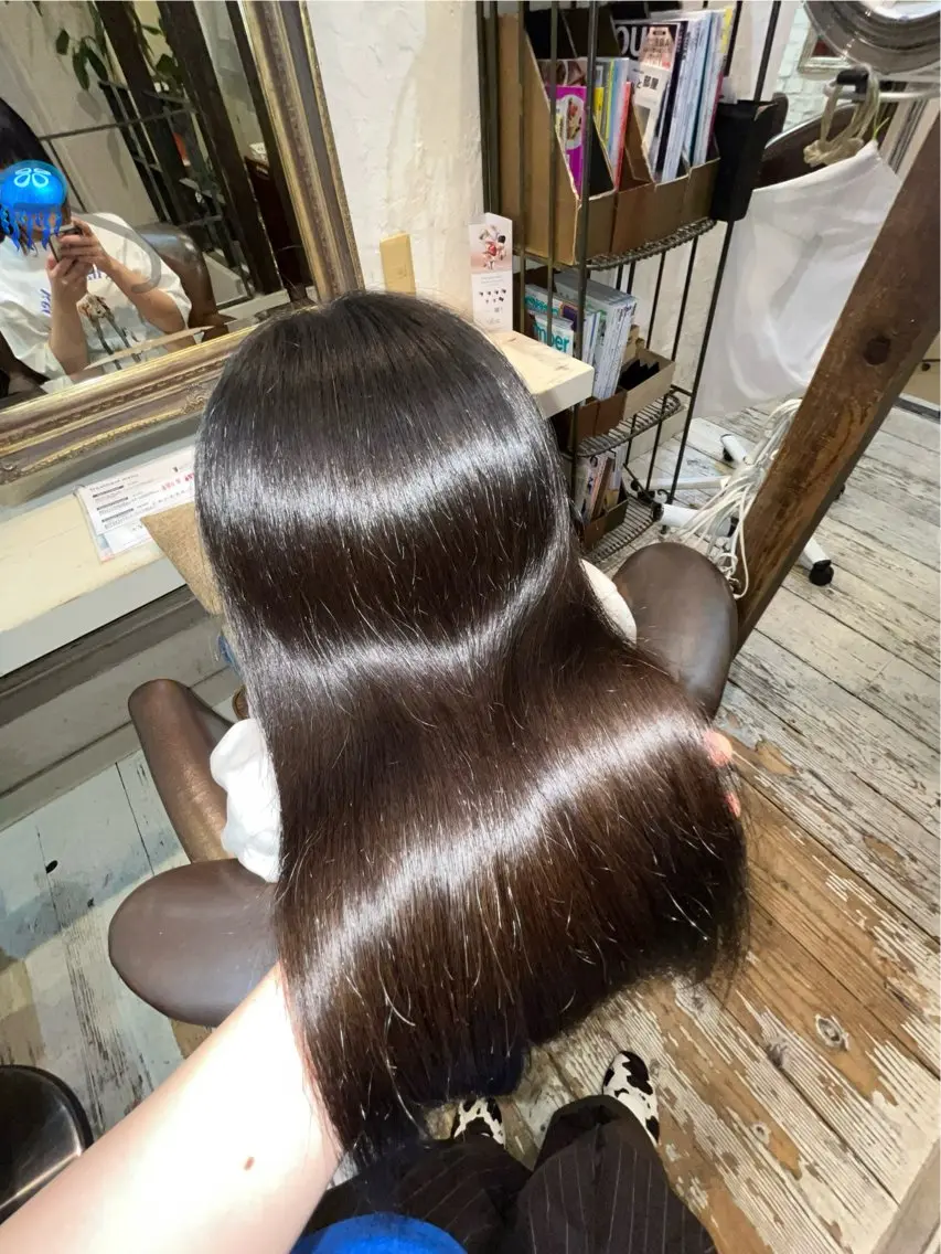 ✨ツヤサラ✨縮毛矯正+シャンプーブロー💇🏻‍♀️💎の写真