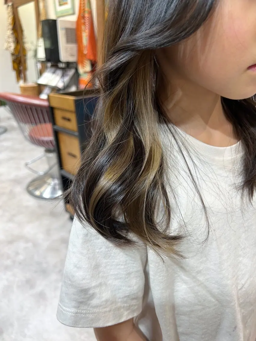 セミロング ヘアカラー トリートメント topstylist 満足度⭐️堀川星哉のヘアスタイル