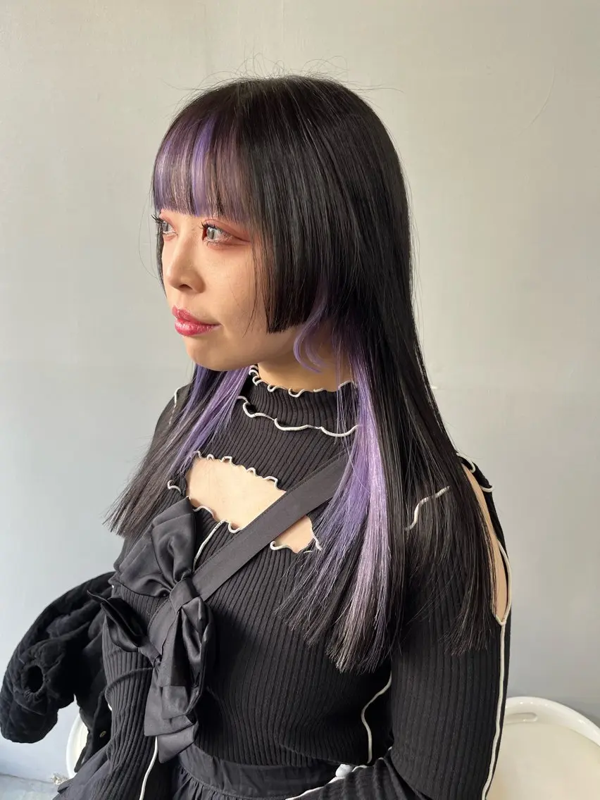 ミディアム カラー カット ヘアカラー トリートメント ヘアセット 🎀透明感 カラー🎀ミズキのヘアスタイル