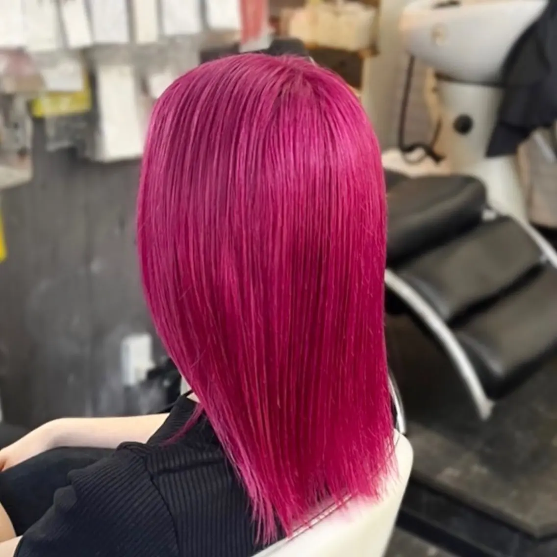 ミディアム カラー ブリーチ ケアブリーチ ピンクカラー ヘアカラー トリートメント Kimura Shinyaのヘアスタイル