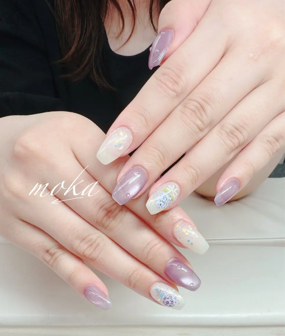 ネイル ハンドネイル ハンドケア 胡蝶蘭レディースサロ ンNailMOKAのネイルデザイン