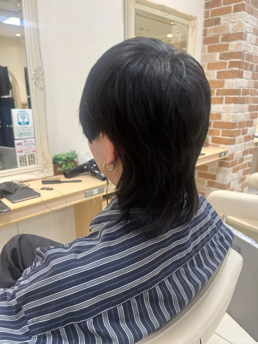 気になる癖毛に✨⭐️メンズカット+縮毛矯正の写真