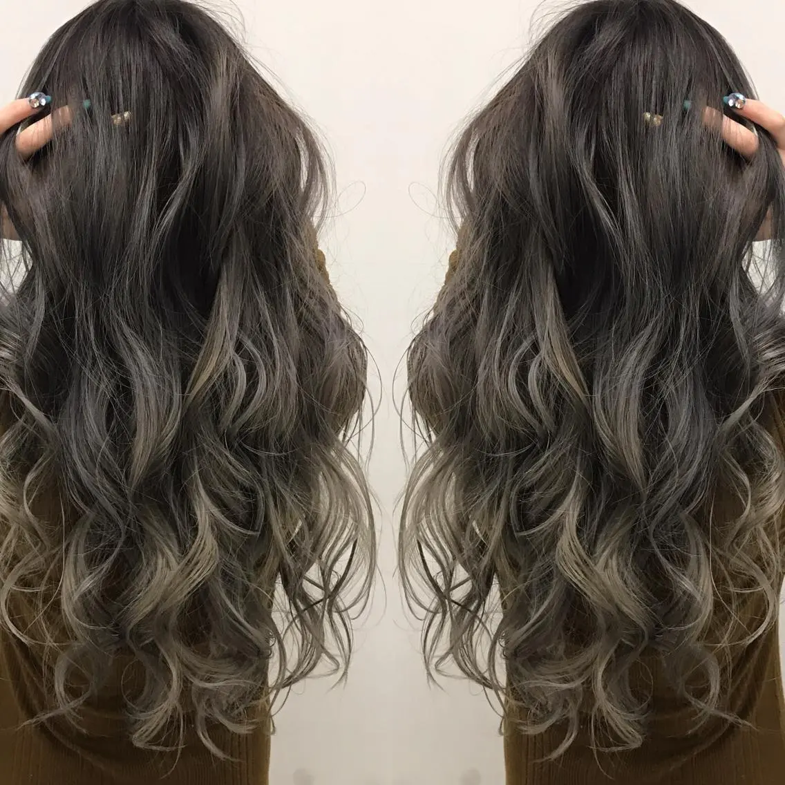 ロング カラー バレイヤージュ レイヤーカット 髪質改善 Daisukiのヘアスタイル
