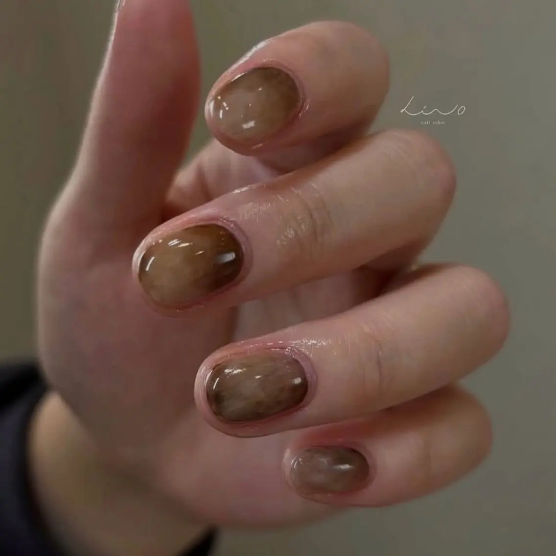 ネイル ニュアンスネイル ショートネイル ハンドネイル nail salon linoのネイルデザイン