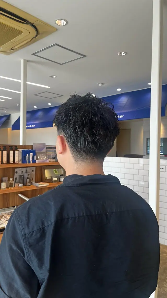 パーマ メンズ 坂下 かのんのヘアスタイル