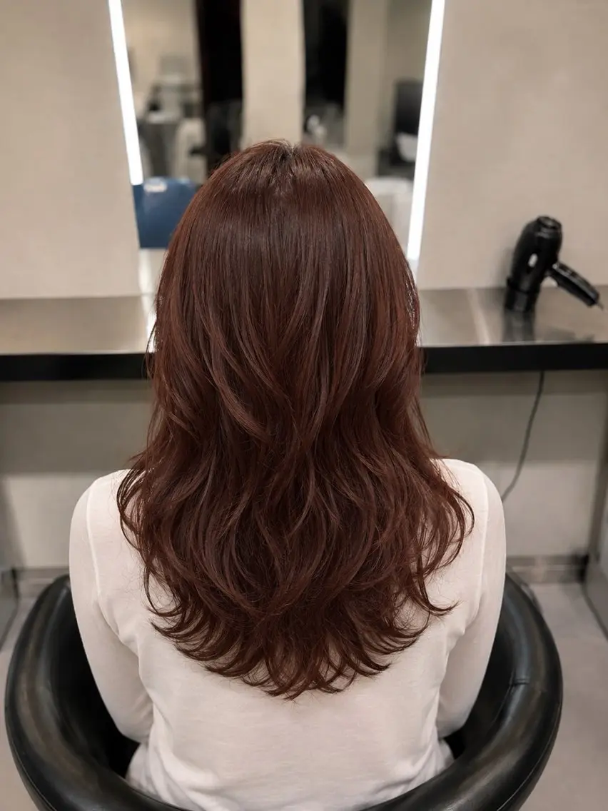 ミディアム カラー ブラウンカラー トリートメント 🌈ウルトワ水素 髪質改善naru🌈のヘアスタイル