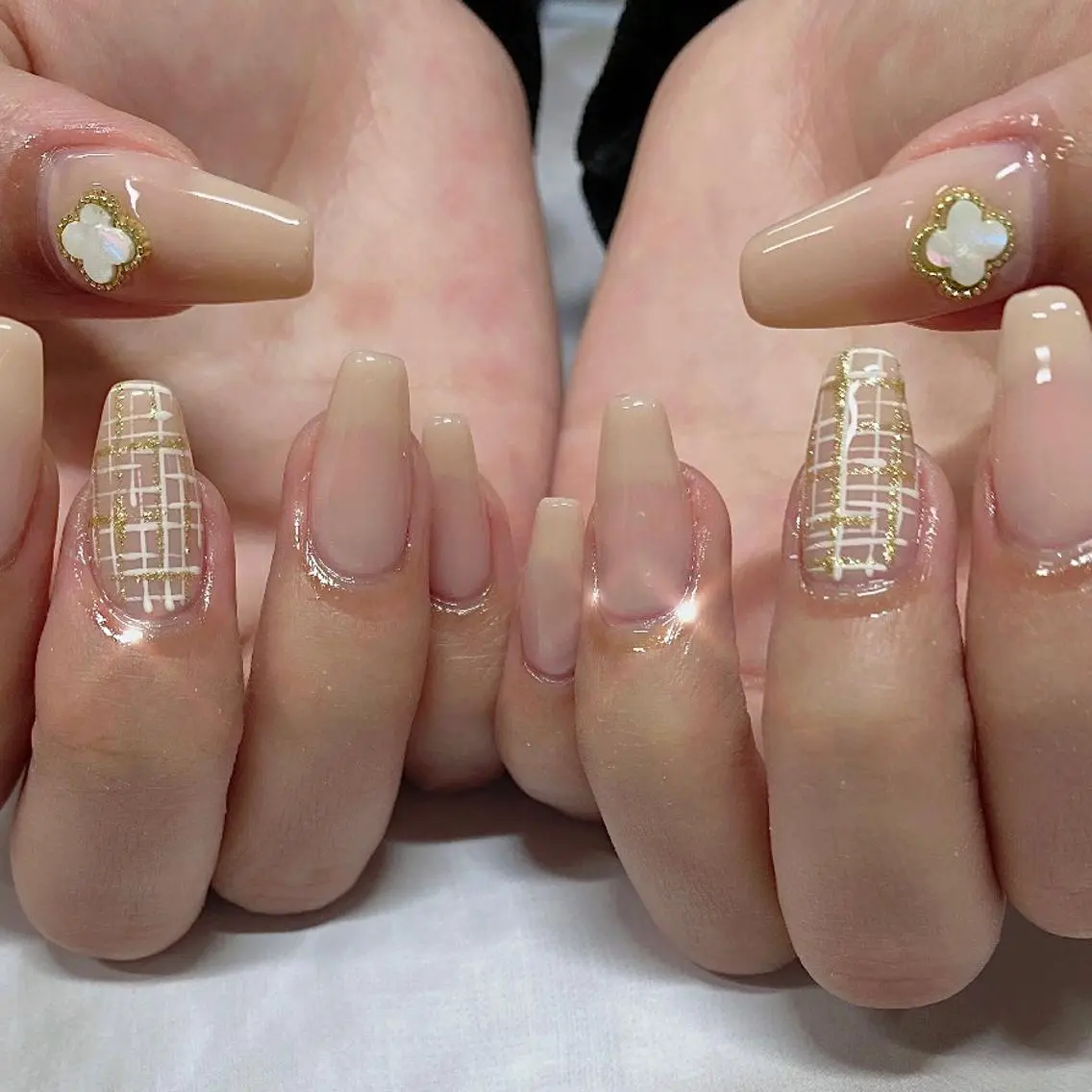 ネイル ツイードネイル ハンドネイル Blomeel Nailのネイルデザイン