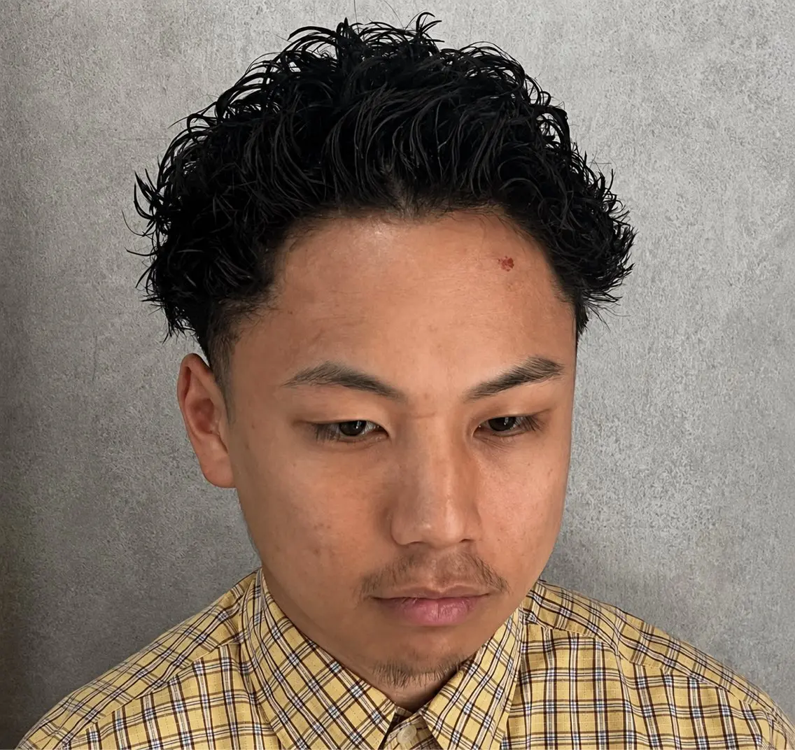 ショート パーマ メンズ 田上 雄貴 横浜関内/床屋のヘアスタイル