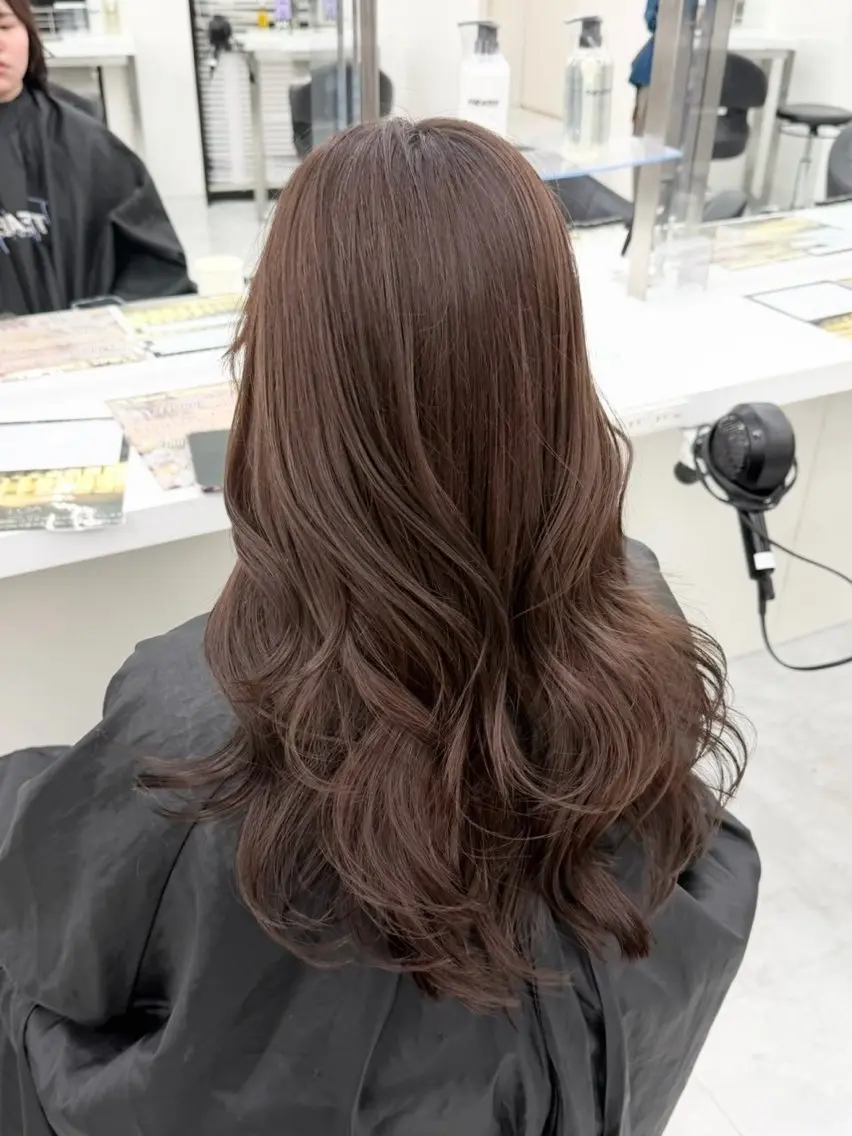 ロング カラー カット ヘアカラー 藍斗│モテ透明感× 顔周りレイヤー🫧のヘアスタイル