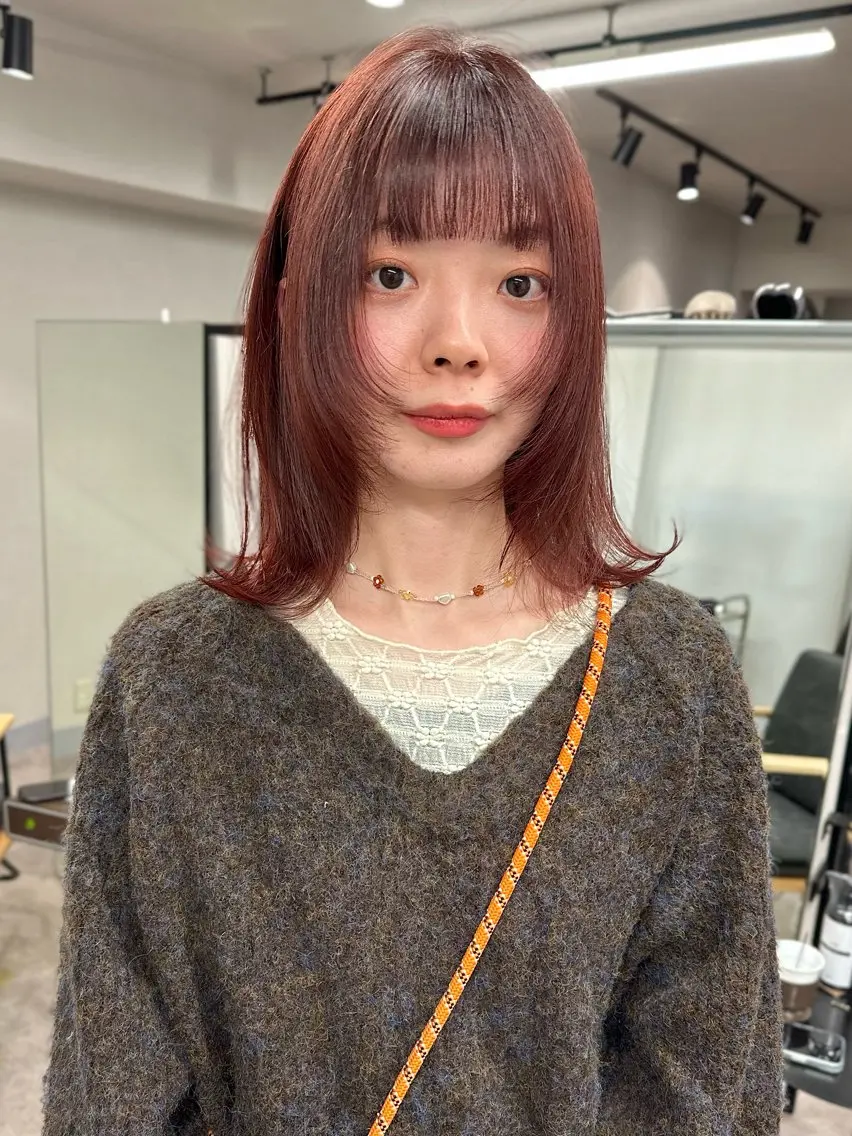 ミディアム カラー ミディアムレイヤー レイヤーカット レイヤーカット🪄 耳ツボ🎀Ayumiのヘアスタイル
