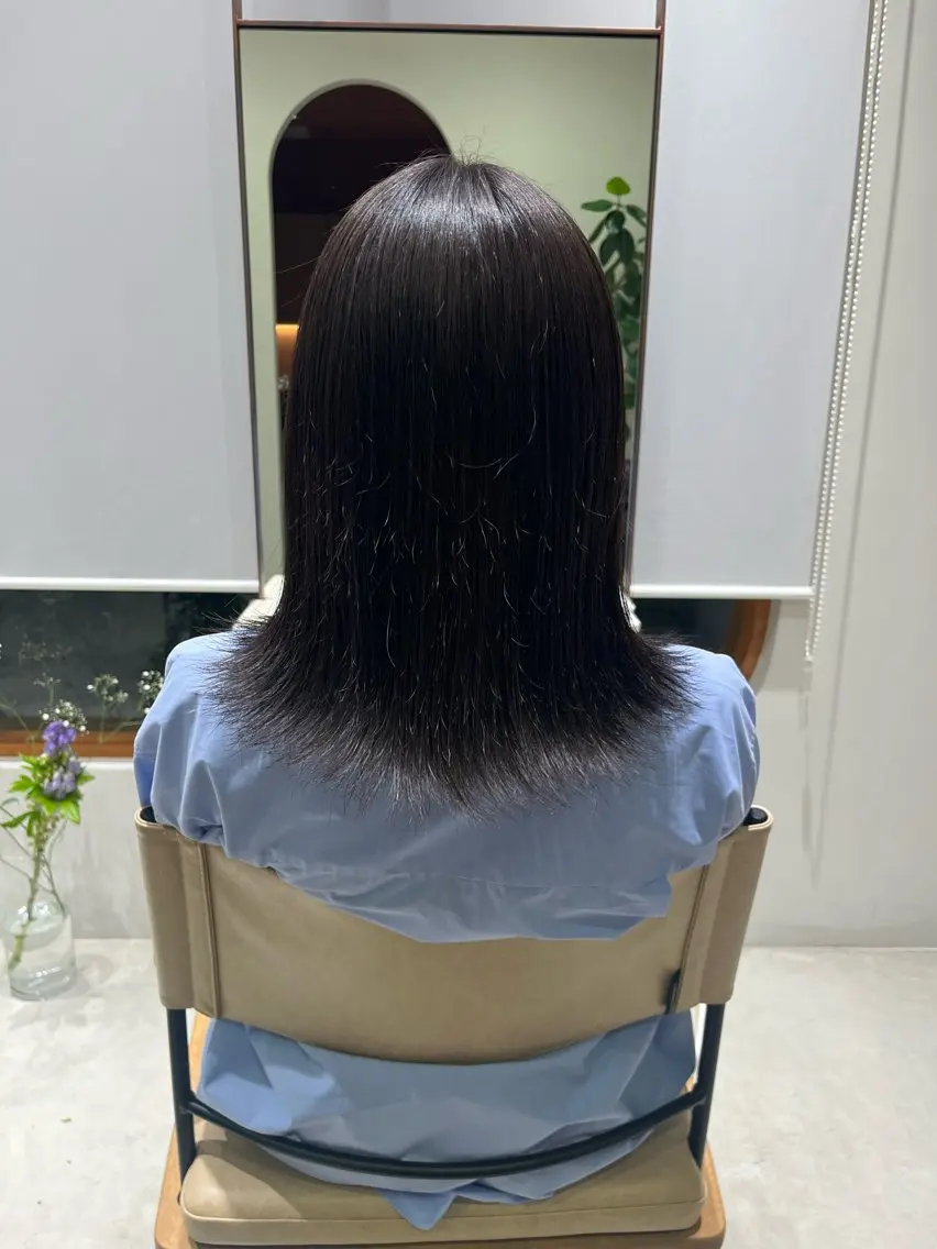 セミロング カラー ramphy 柴原 夢奈のヘアスタイル