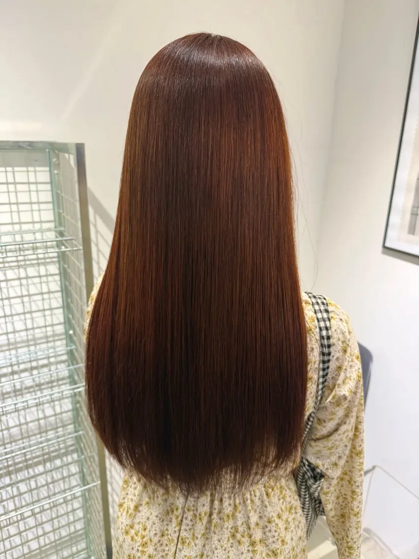ロング 縮毛矯正 トリートメント 森岡 涼汰のヘアスタイル