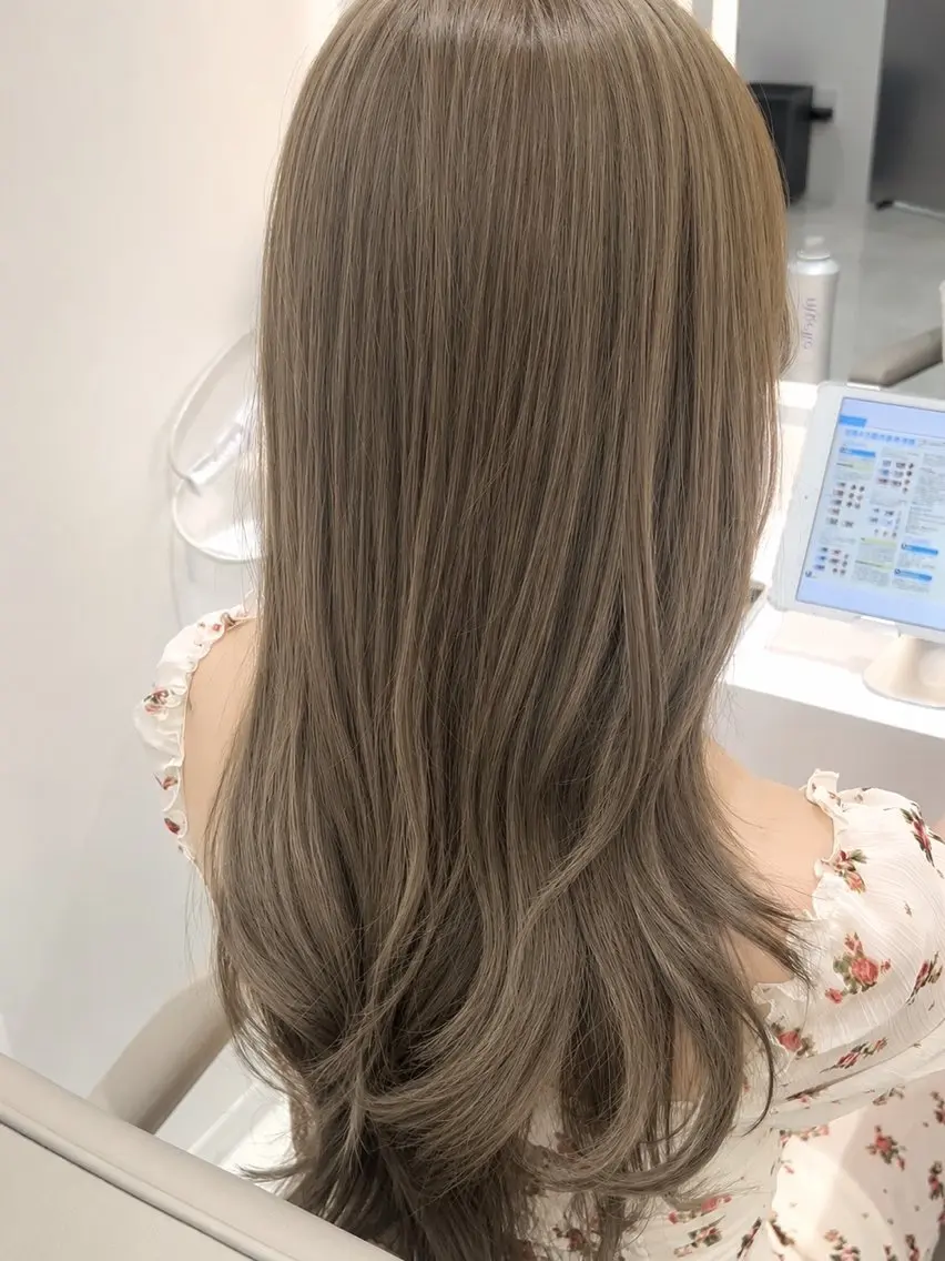 ロング カラー カット ヘアカラー トリートメント ダブルカラー髪質改善 /Annaのヘアスタイル