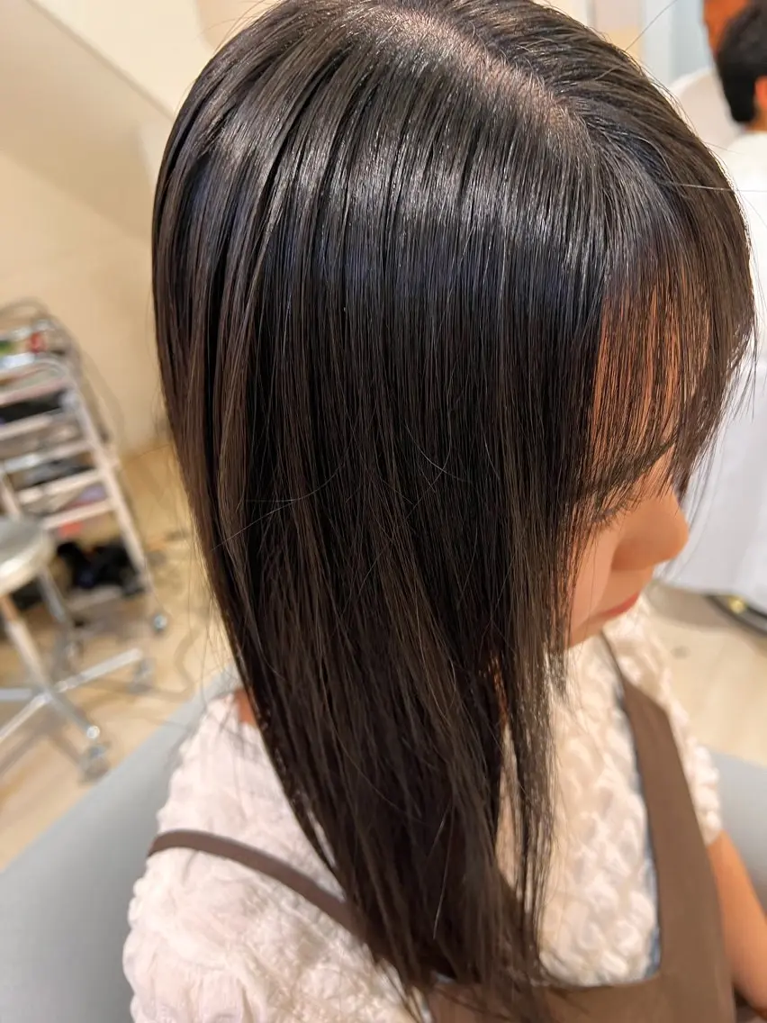 ミディアム カラー パーマ 堀井 凌平のヘアスタイル