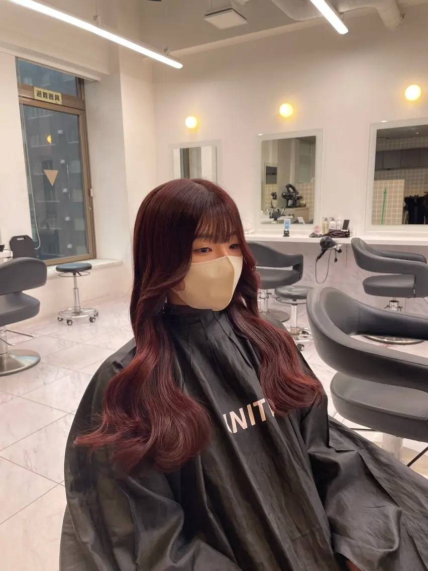 ロング カラー ヘアアレンジ ヘアカラー トリートメント ヘアセット 💗横浜美容室 💗HARUNAのヘアスタイル