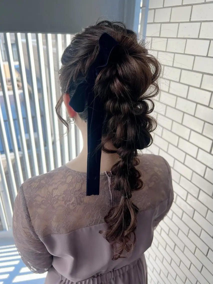 ヘアアレンジ ヘアセット 大人可愛いヘアメイク 💋🧚♀️しずかのヘアスタイル