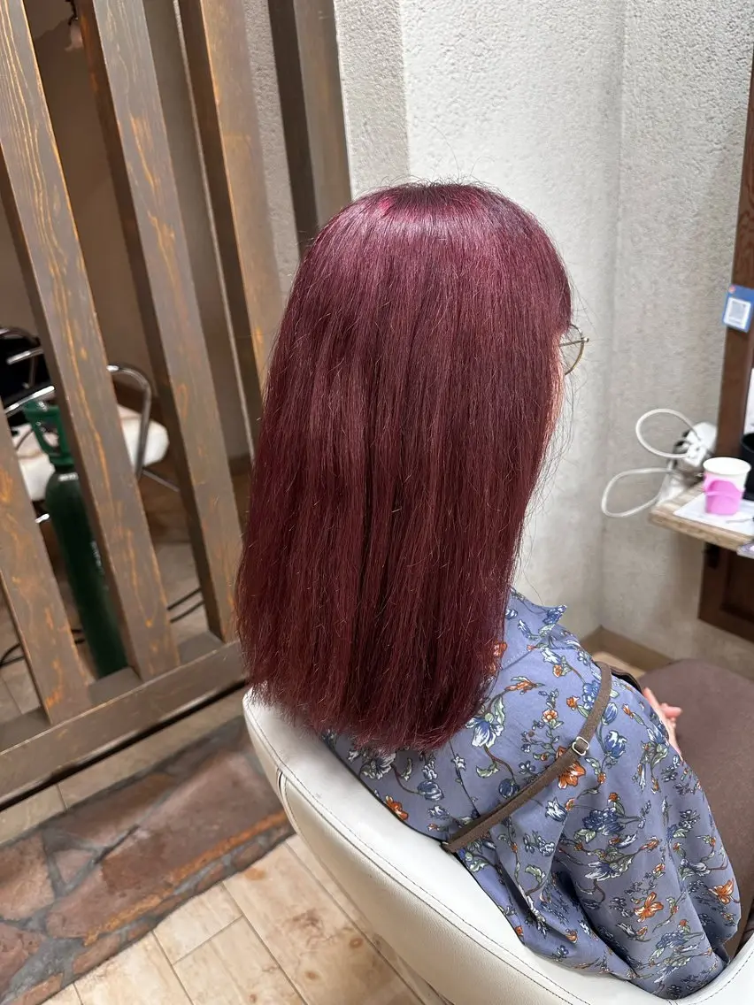 ロング カラー ヘアカラー 阿部 美咲のヘアスタイル