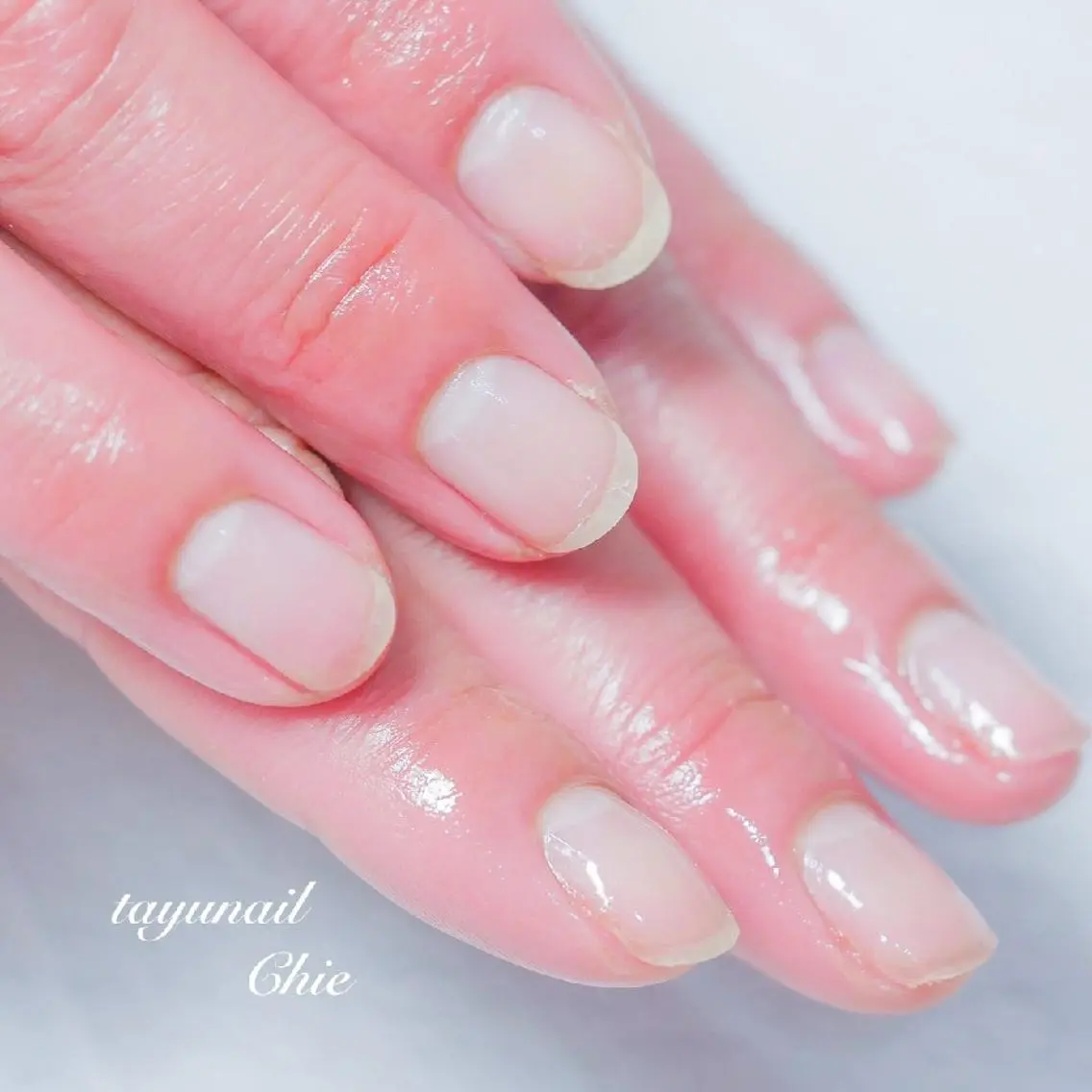 ネイル ブルー ジェルネイル パラジェル 冬ネイル ネイルサロン 【たゆnail】のネイルデザイン
