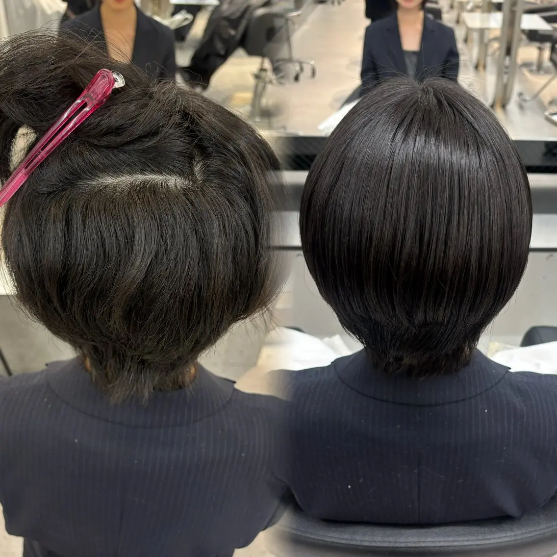 ショート 縮毛矯正/暖色カラー 美花🐰🎀のヘアスタイル