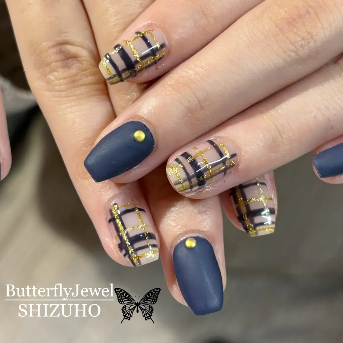 ネイル ネイビー Butterfly Jewel本店のマツエク・マツパデザイン